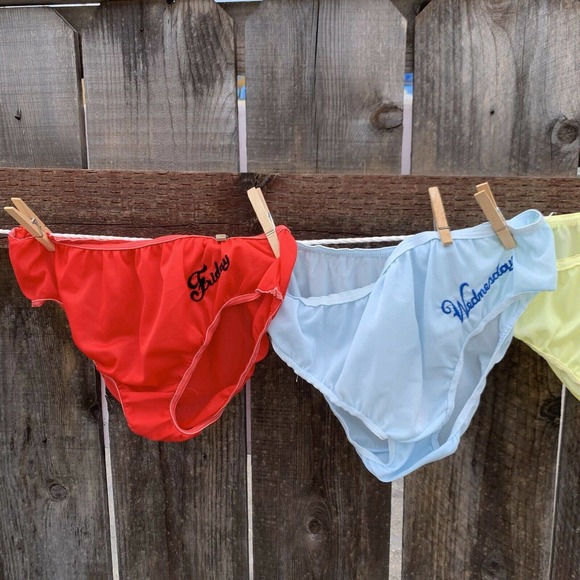 Vintage 1960's Panties Day of the Week Deadstock - Picture 3 of 10